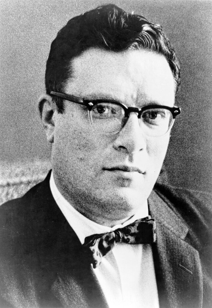 Fotografía de Isaac Asimov en 1955